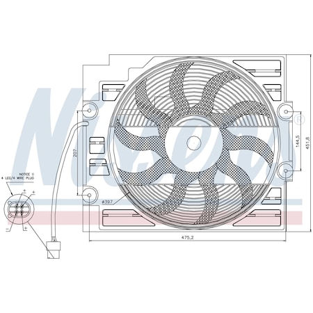 Nissen Fan Motor, 85421 85421